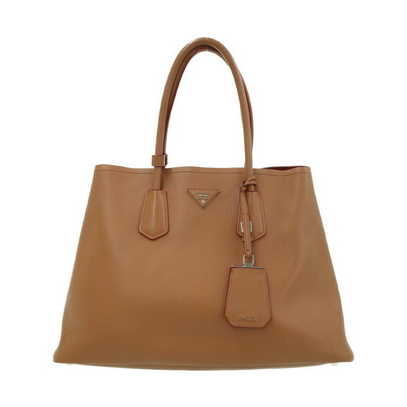 Prada Handbags - Prada Saffiano Cuir Twin Tote bag caramel leather Brown